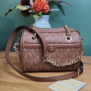 Michael Kors Blaire Extra Small Logo Duffle Crossbody Bag NWT